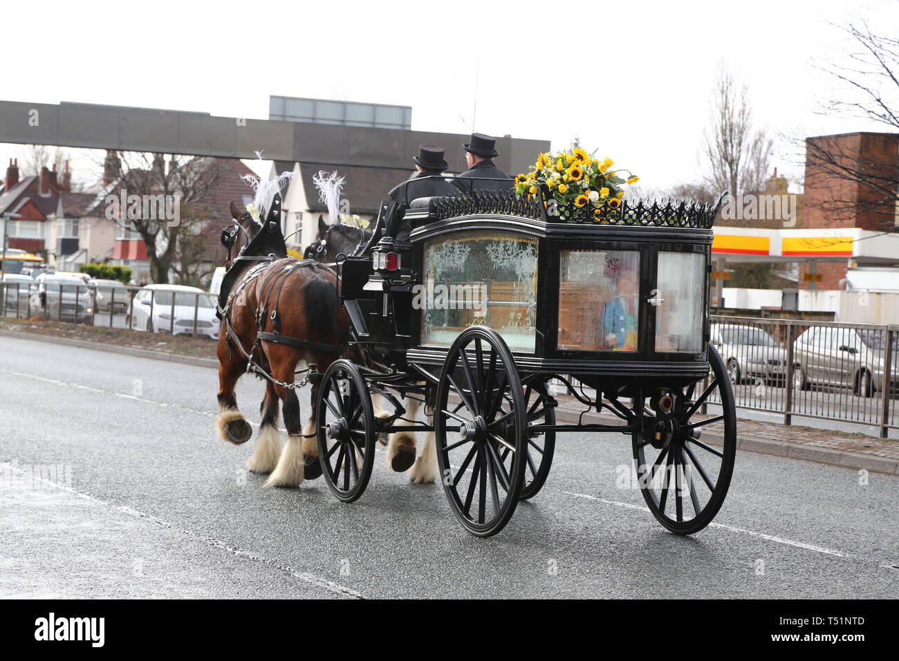 Liverpool, Großbritannien, Schauspieler Ken Dodds Beerdigung in der Stadt credit Ian Fairbrother/Alamy Stockfotos Stockfoto
