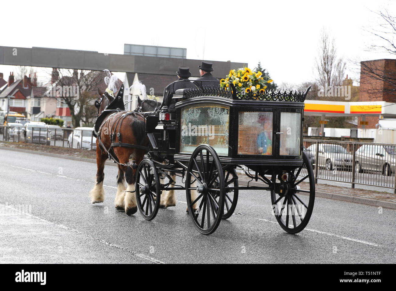 Liverpool, Großbritannien, Schauspieler Ken Dodds Beerdigung in der Stadt credit Ian Fairbrother/Alamy Stockfotos Stockfoto