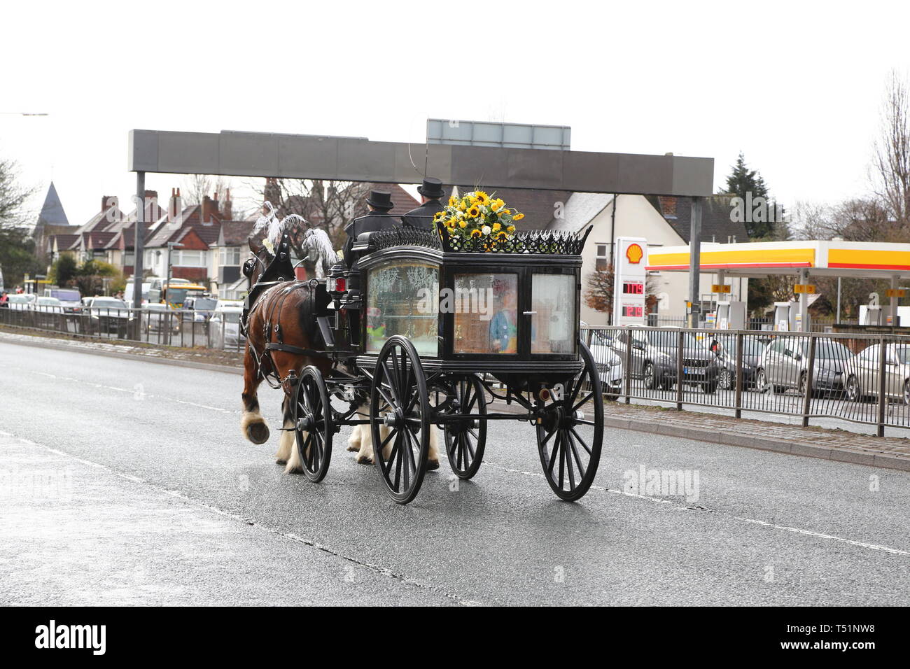 Liverpool, Großbritannien, Schauspieler Ken Dodds Beerdigung in der Stadt credit Ian Fairbrother/Alamy Stockfotos Stockfoto