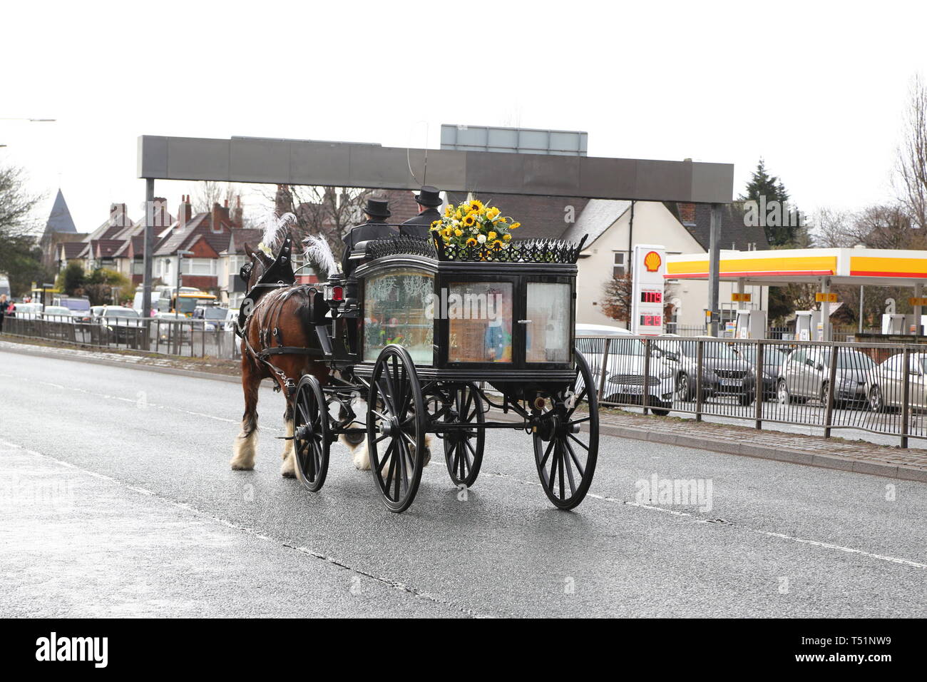 Liverpool, Großbritannien, Schauspieler Ken Dodds Beerdigung in der Stadt credit Ian Fairbrother/Alamy Stockfotos Stockfoto