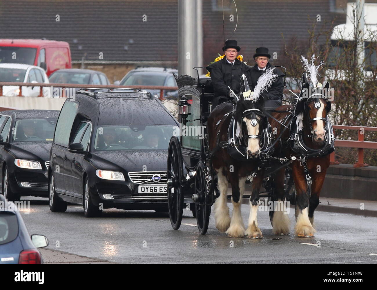 Liverpool, Großbritannien, Schauspieler Ken Dodds Beerdigung in der Stadt credit Ian Fairbrother/Alamy Stockfotos Stockfoto