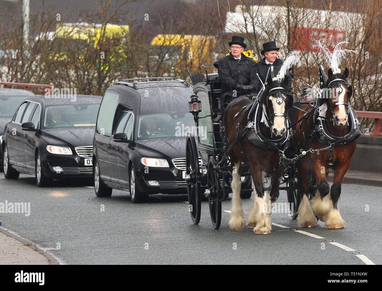 Liverpool, Großbritannien, Schauspieler Ken Dodds Beerdigung in der Stadt credit Ian Fairbrother/Alamy Stockfotos Stockfoto