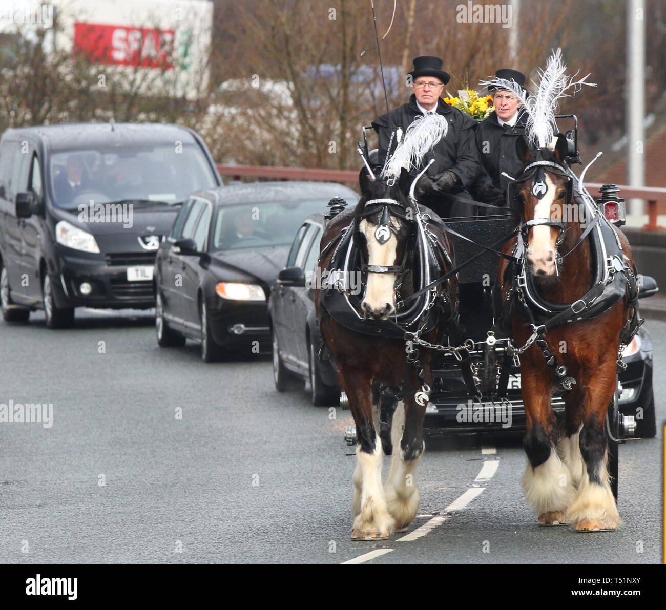 Liverpool, Großbritannien, Schauspieler Ken Dodds Beerdigung in der Stadt credit Ian Fairbrother/Alamy Stockfotos Stockfoto