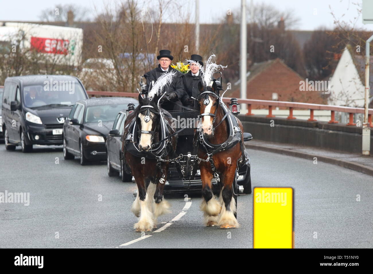 Liverpool, Großbritannien, Schauspieler Ken Dodds Beerdigung in der Stadt credit Ian Fairbrother/Alamy Stockfotos Stockfoto