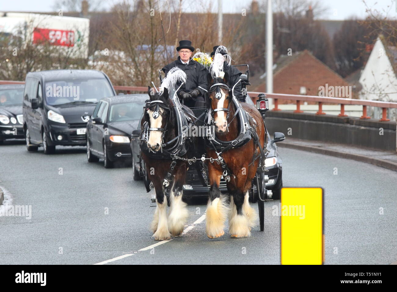 Liverpool, Großbritannien, Schauspieler Ken Dodds Beerdigung in der Stadt credit Ian Fairbrother/Alamy Stockfotos Stockfoto