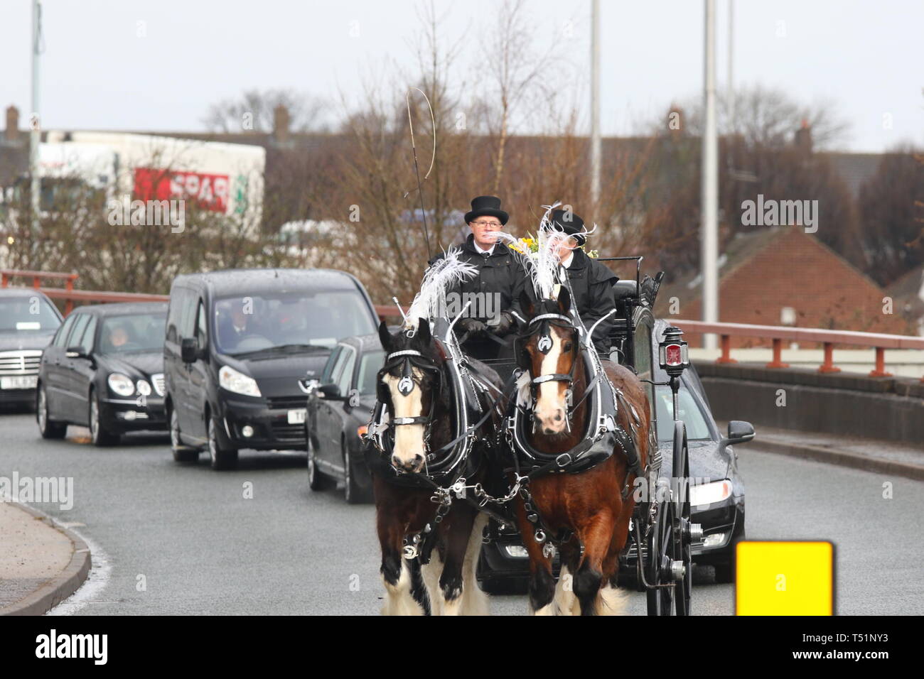 Liverpool, Großbritannien, Schauspieler Ken Dodds Beerdigung in der Stadt credit Ian Fairbrother/Alamy Stockfotos Stockfoto