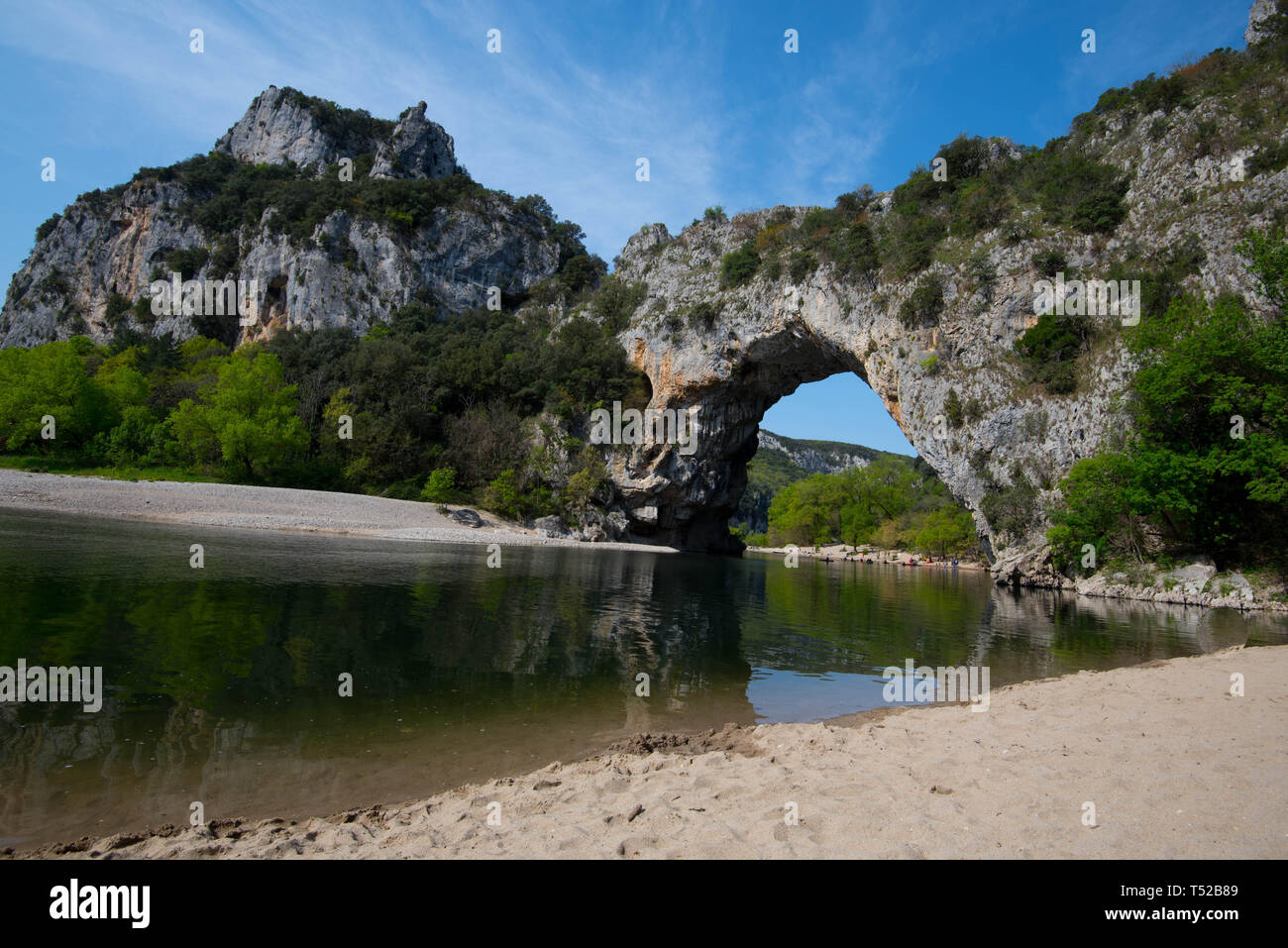 Pont d'Arc an der Ardèche Fluss in Frankreich Stockfoto