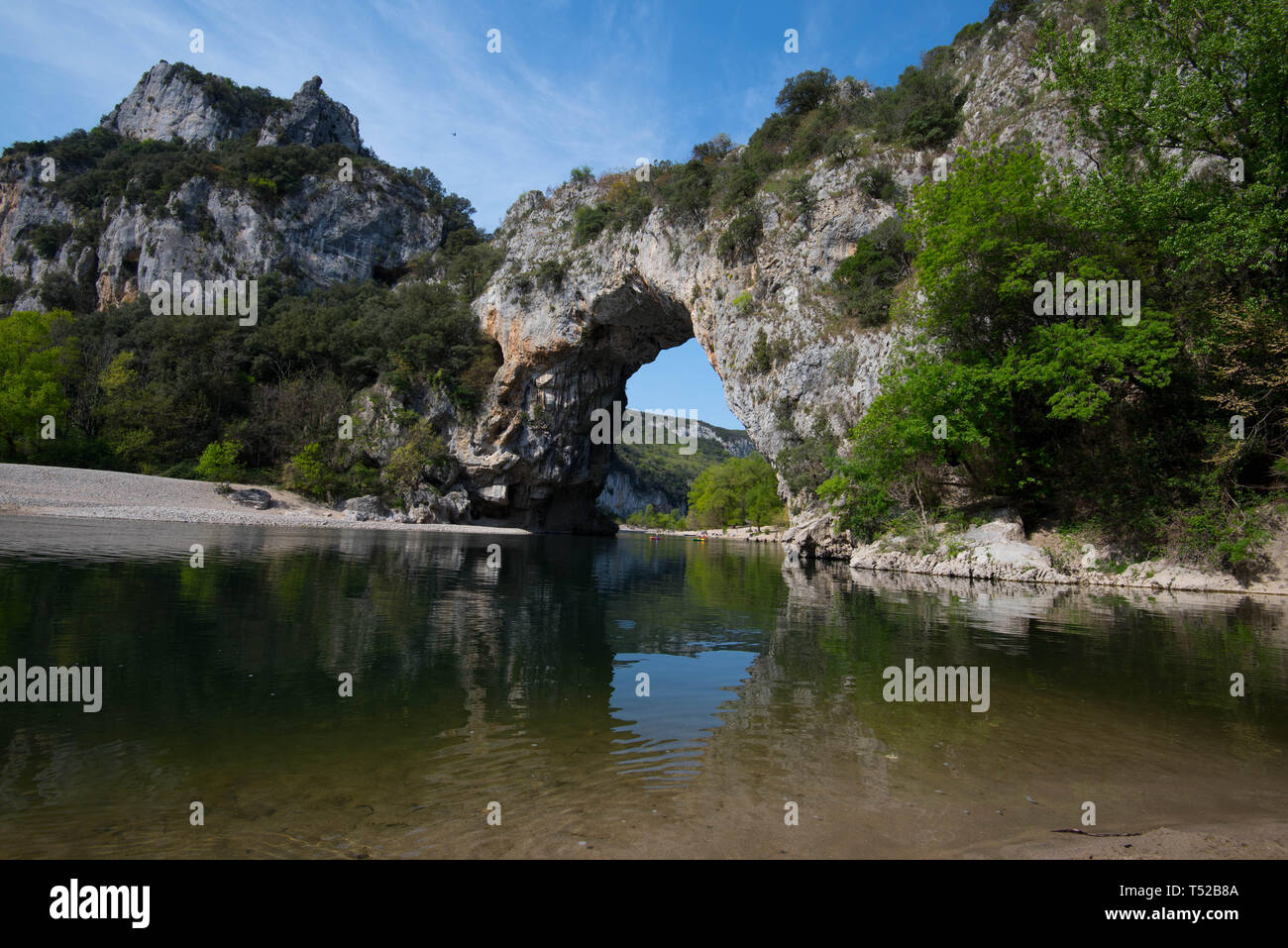 Pont d'Arc an der Ardèche Fluss in Frankreich Stockfoto