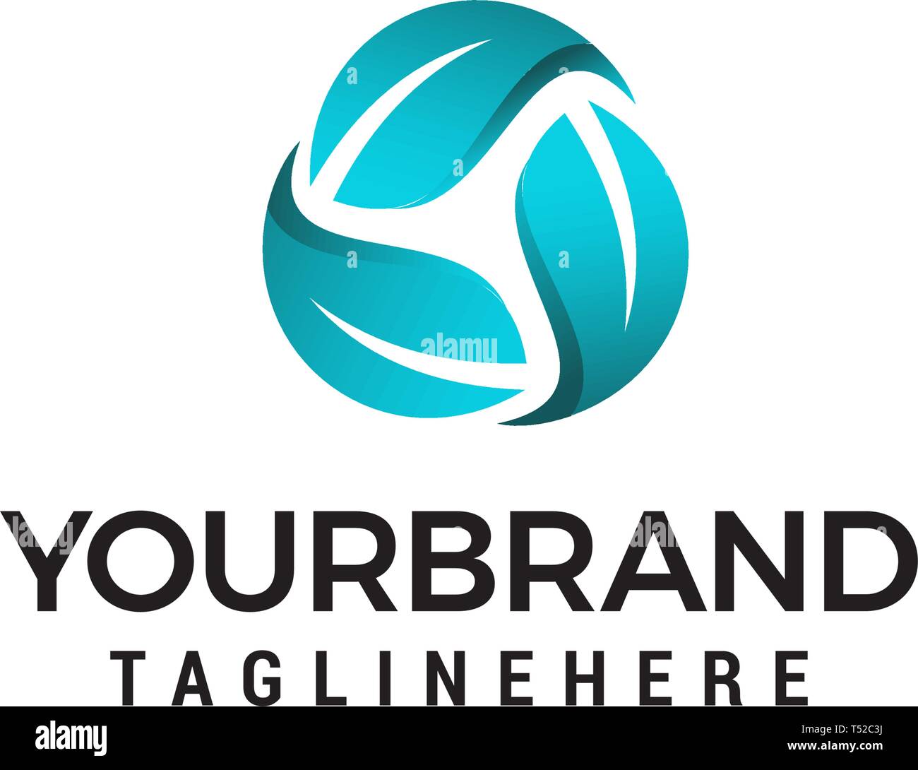 Blatt Recyclingpapier vektor Logo Design Konzept Vorlage Vektor Stock Vektor