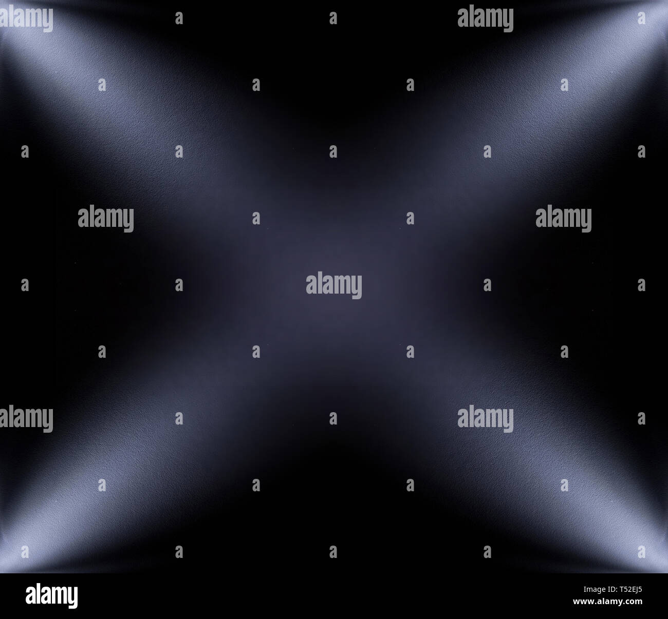 Weiß, blur Spotlight-Effekt auf schwarzem Hintergrund Stockfoto