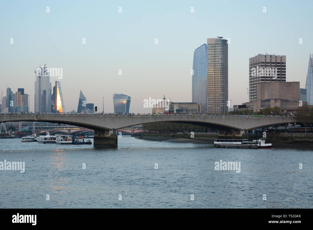 Aussterben Rebellion behalten ihren Würgegriff auf Central London mit ihren relativ kleinen Zahlen - April 2019 19. Stockfoto