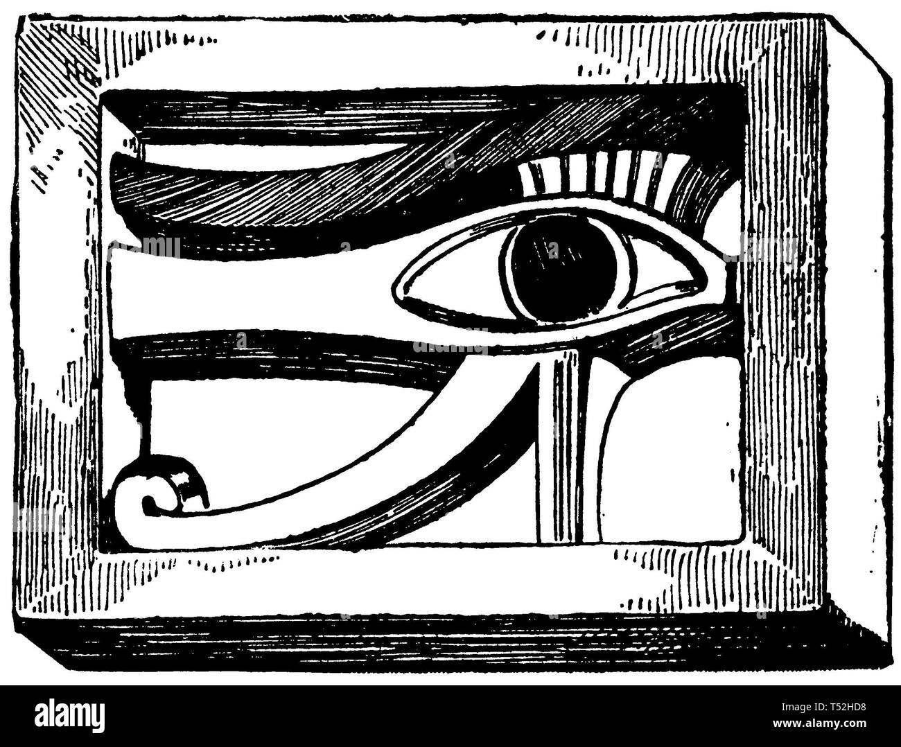 Ägyptisches Amulett der Toten, Stockfoto