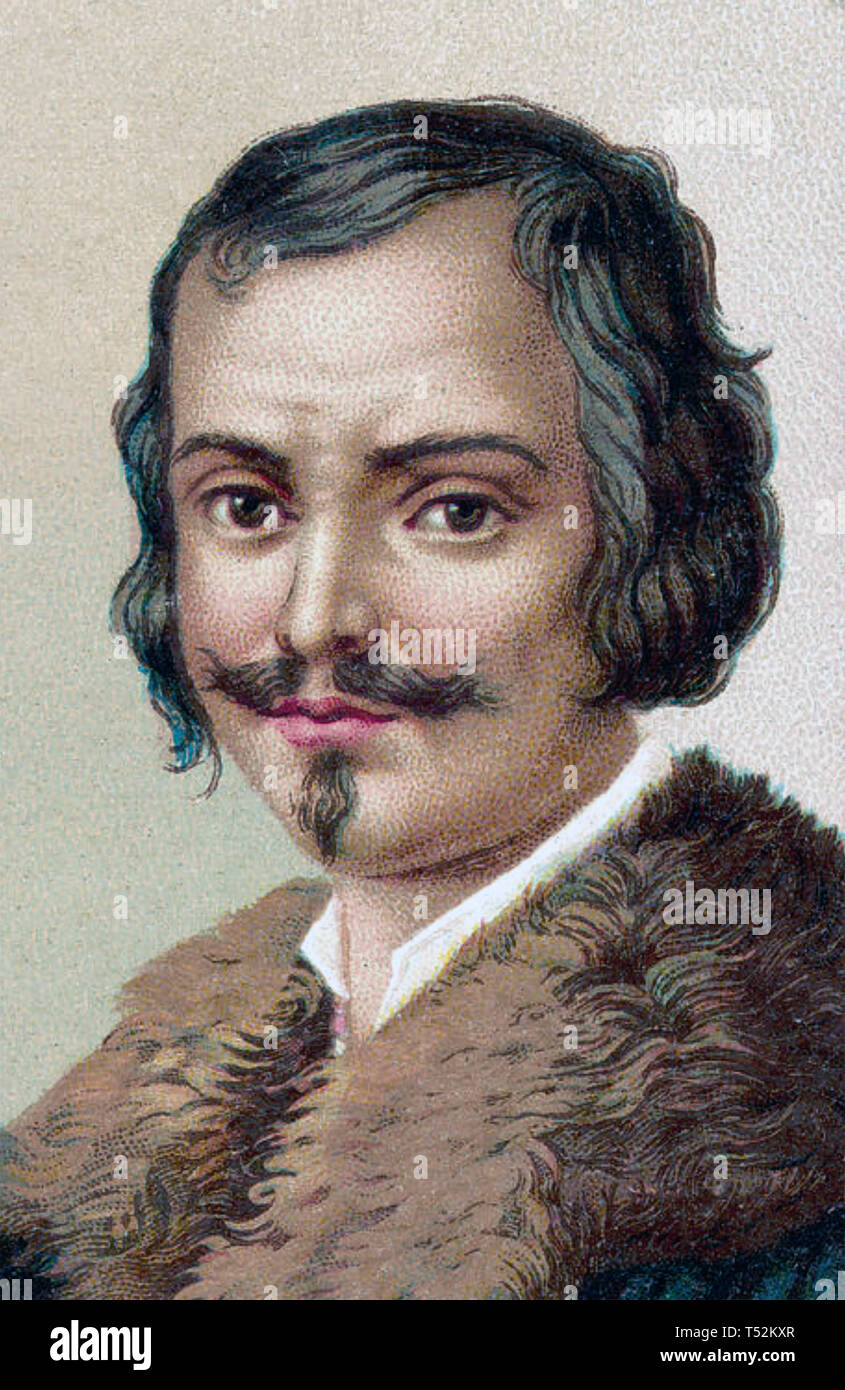 EVANGELISTA TORRICELLI (1608-1647) italienischer Physiker, die Erfindung des Barometers Stockfoto