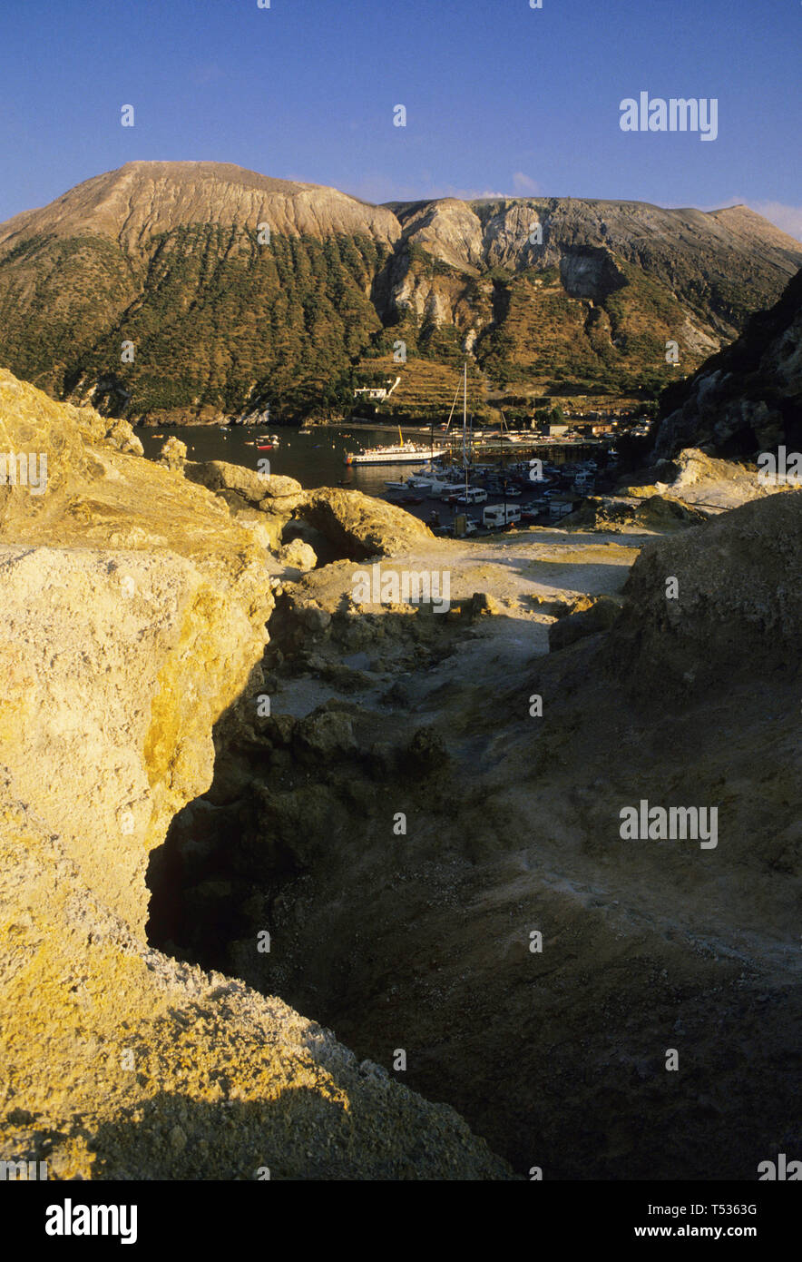 Insel Vulcano, Äolische Inseln, Messina Provinz Sicilia (Sizilien), Italien Stockfoto