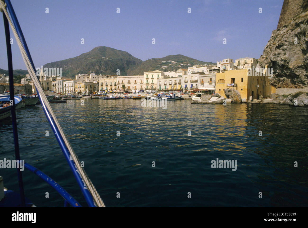 Insel Lipari, Äolische Inseln, Messina Provinz Sicilia (Sizilien), Italien Stockfoto