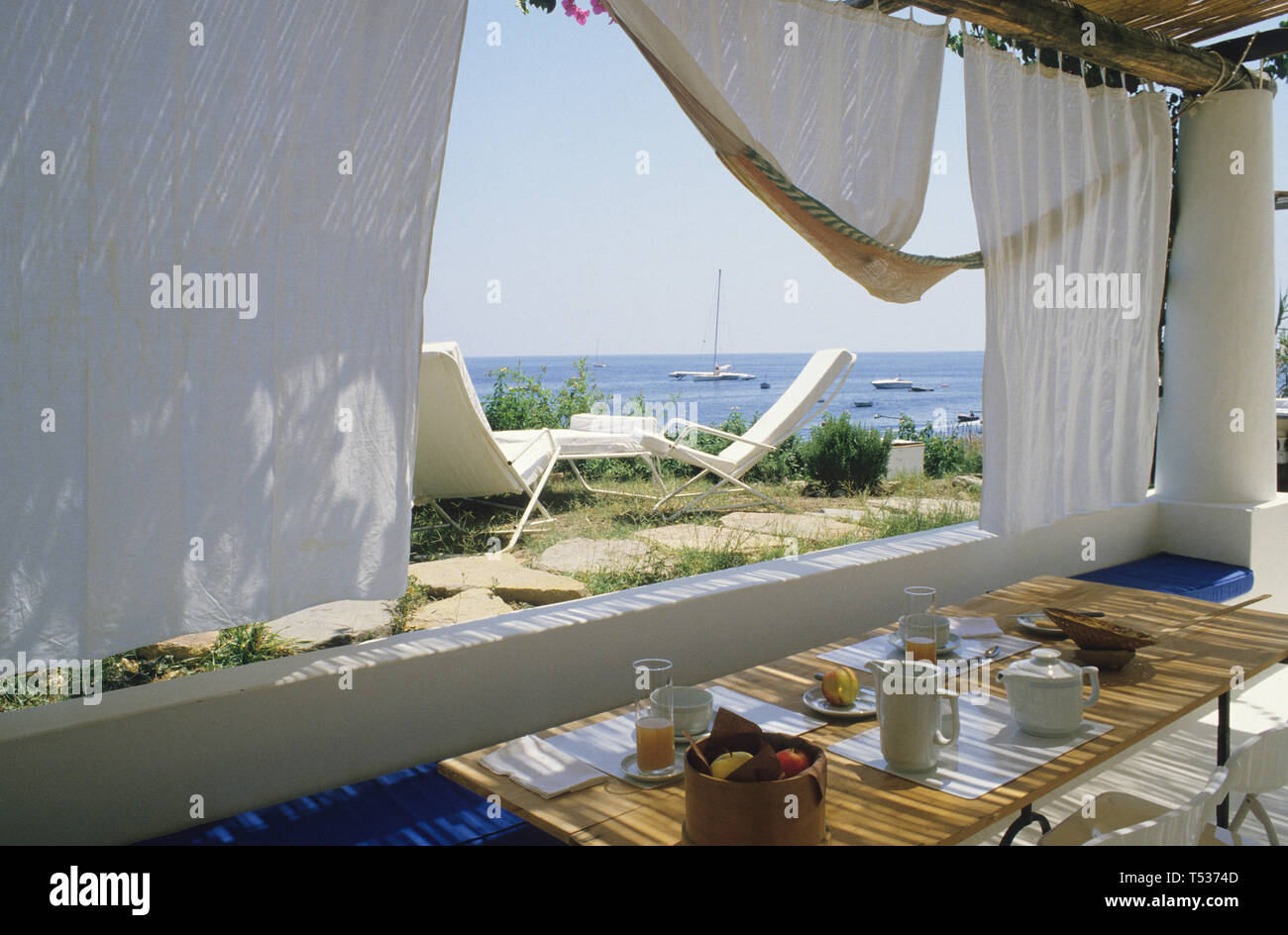 Die Insel Panarea, Äolische Inseln, tirreno Meer, Provinz Messina Sicilia (Sizilien), Italien Stockfoto