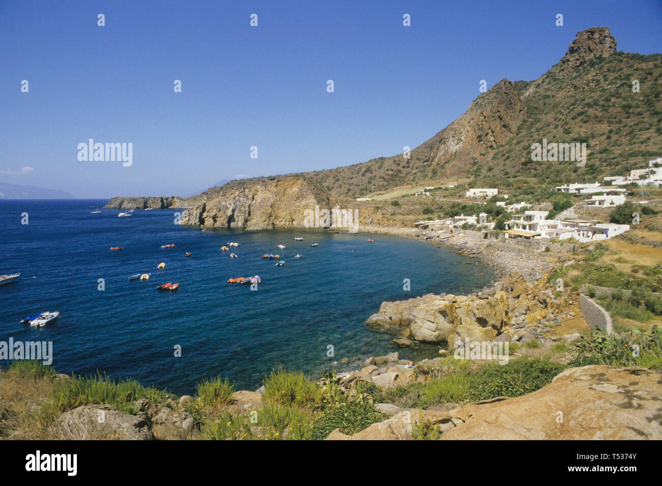 Die Insel Panarea, Äolische Inseln, tirreno Meer, Provinz Messina Sicilia (Sizilien), Italien Stockfoto