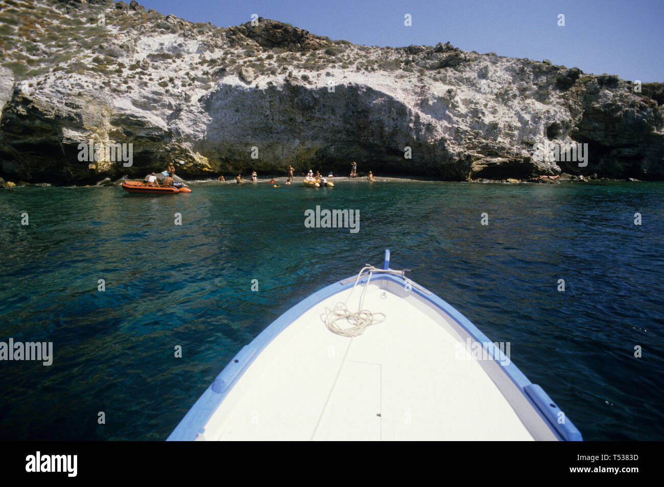 Die Insel Panarea, Äolische Inseln, tirreno Meer, Provinz Messina Sicilia (Sizilien), Italien Stockfoto