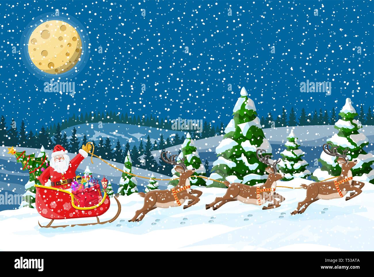 Hintergrund Winterlandschaft Weihnachten