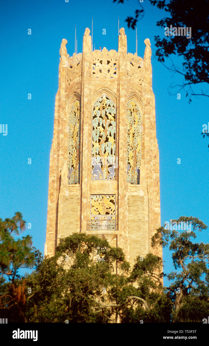 Florida Polk County Lake Wales 60 Glockenspiel Turm meditativer Garten höchster Punkt in Zentral-FL, Besucher reisen Reise Tour Tourismus lan Stockfoto