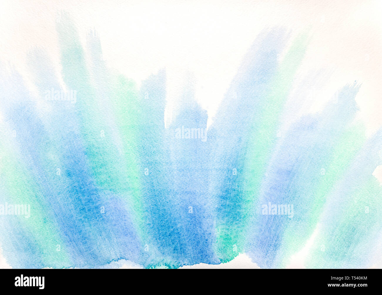 Abstrakte handgemalte Aquarelle bunte nass Hintergrund auf aquarell papier Stockfoto
