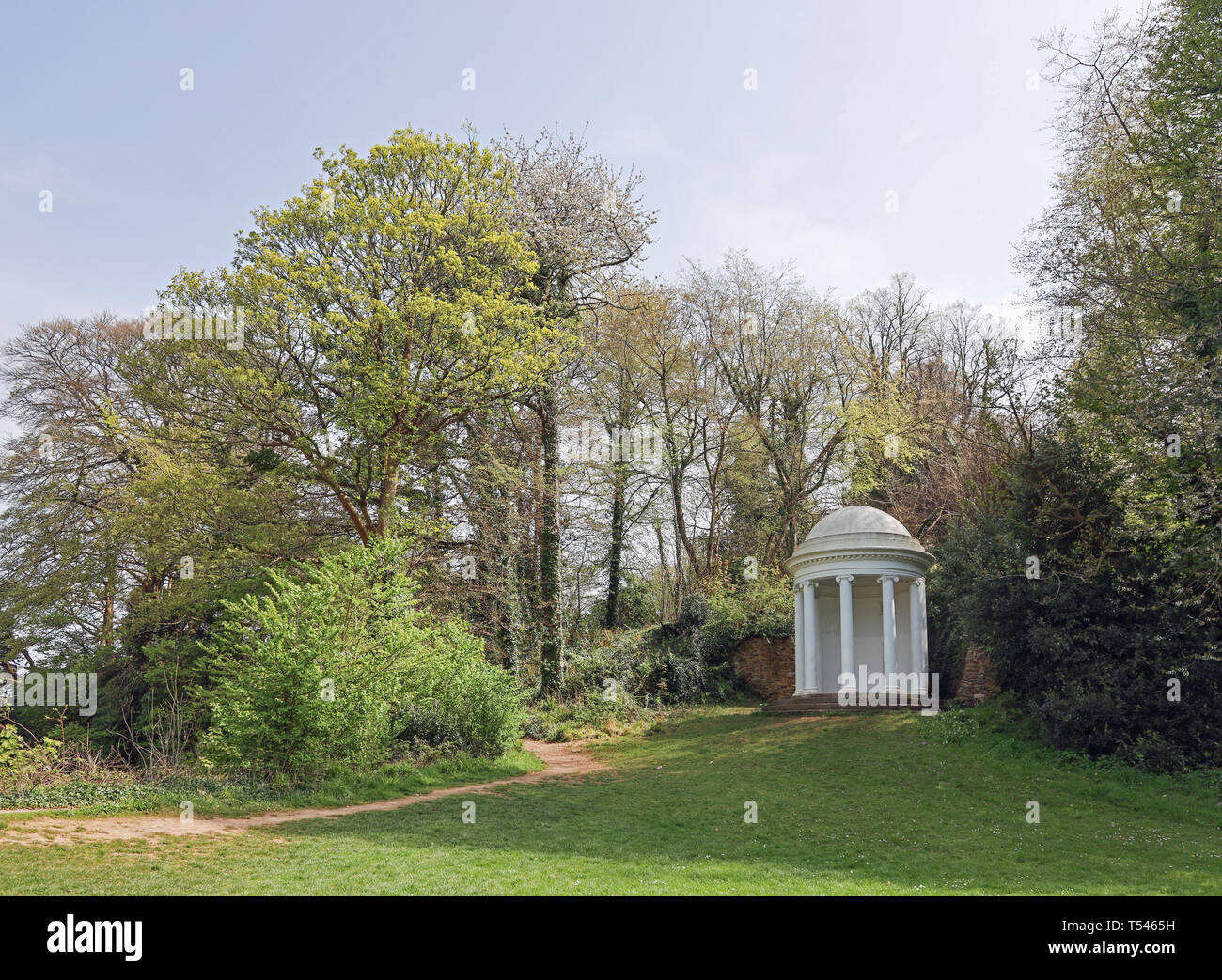 Milton's Temple Mount Edgcumbe, Cornwall Stockfoto