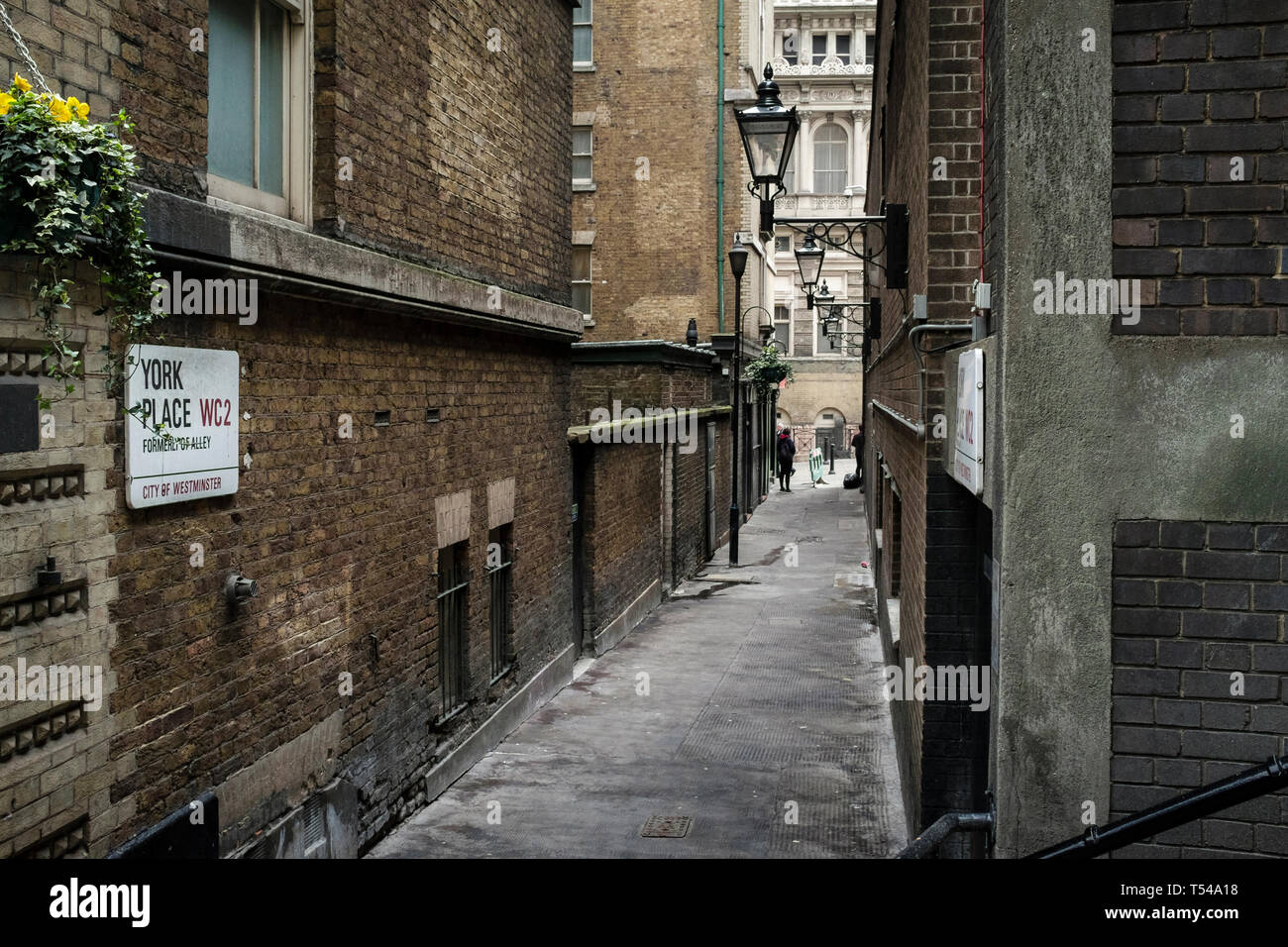 Alte London - York Place, London WC 2 Stockfoto