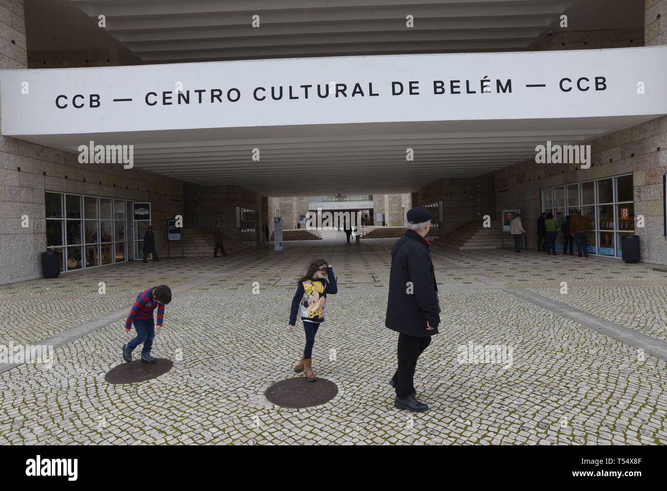 Centro Cultural de Belém in Lissabon Stockfoto