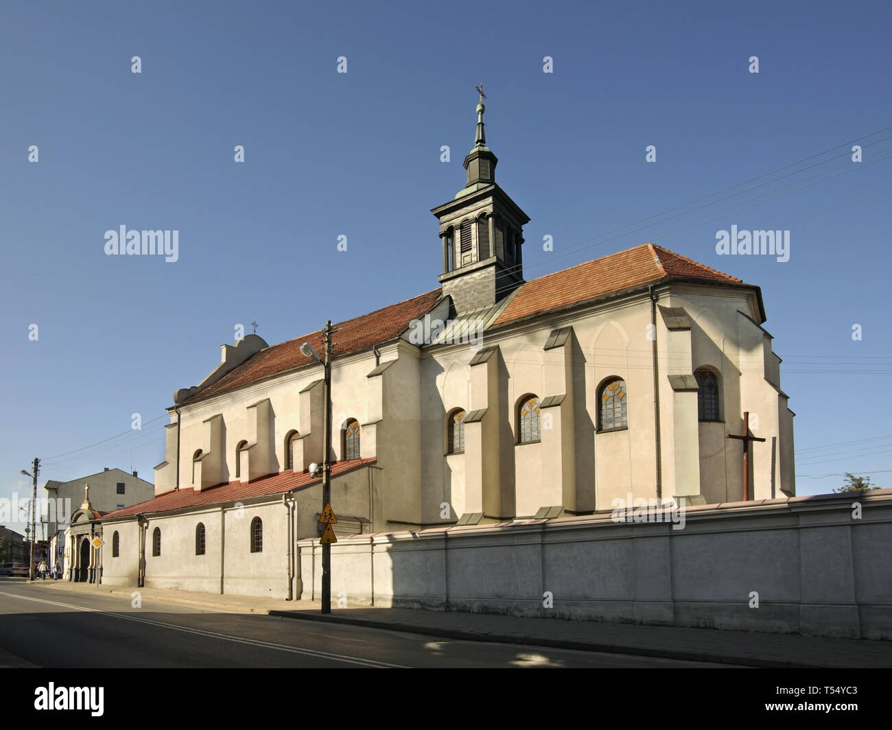 Dominikanische Kloster und Kirche St. Jack und St. Dorothy in Piotrkow Trybunalski. Polen Stockfoto