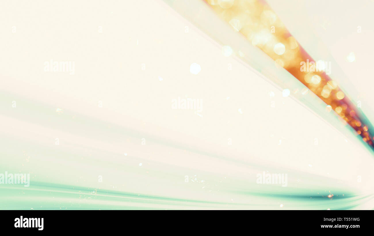 Abstrakte Farben Urlaub Hintergrund. Schneeflocken, Staubpartikel Stockfoto