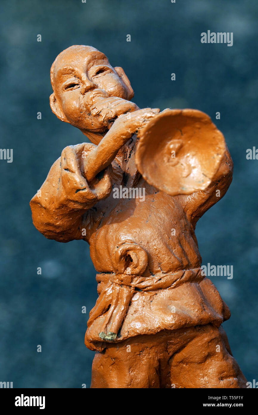 Das immaterielle Kulturerbe Chinas clay Mann Stockfoto