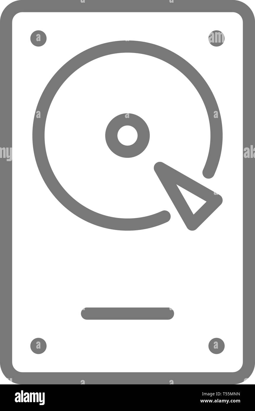 Festplatte, HDD-Symbol Stock-Vektorgrafik - Alamy