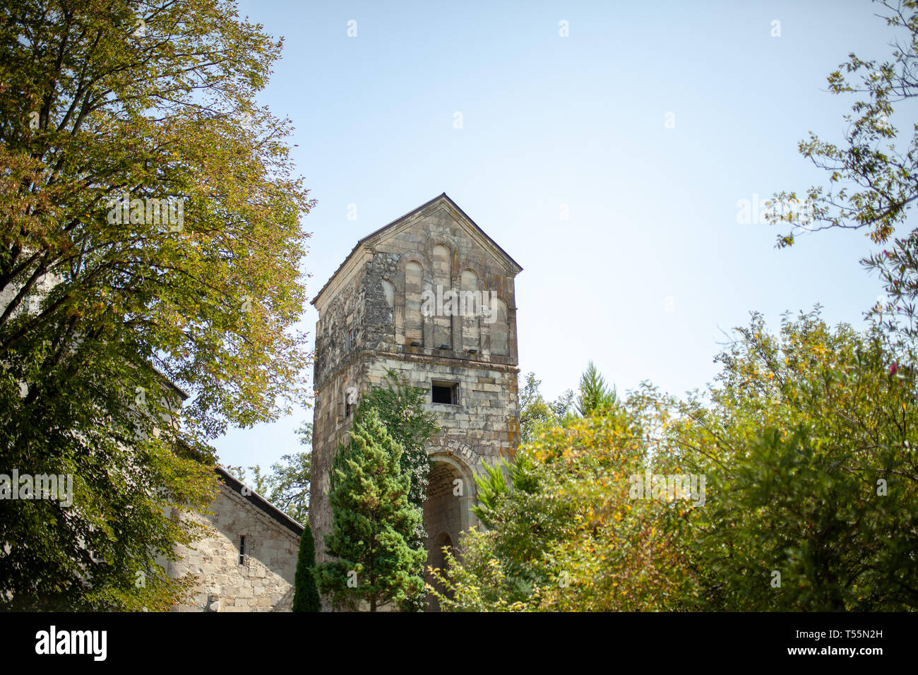 Georgien, Martvili, 01. September 2018 Kloster ist ein Georgianisches Klosteranlage. Martvili-Chkondidi Kathedrale. Stockfoto