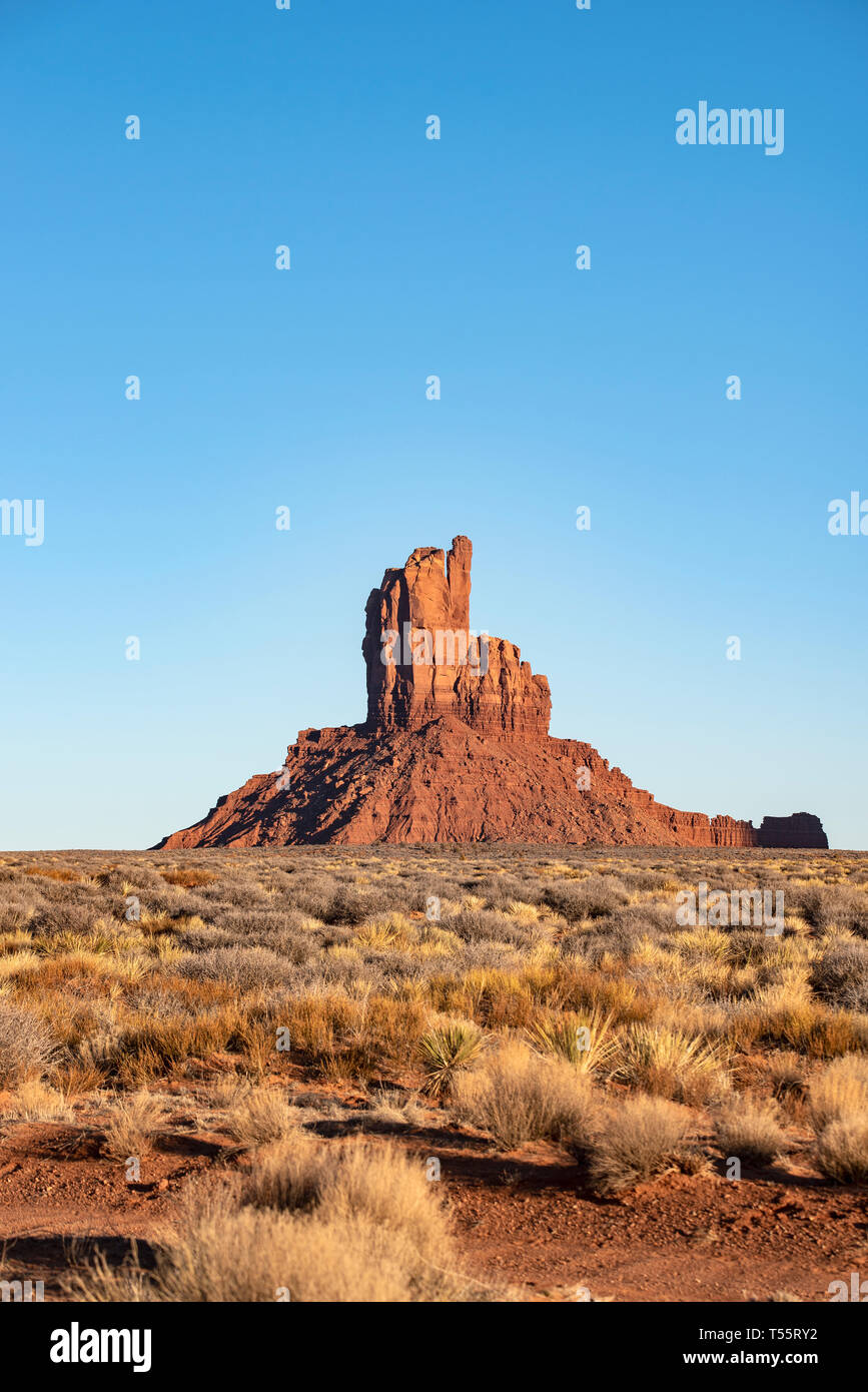 Felsformation im Monument Valley, Arizona, USA Stockfoto