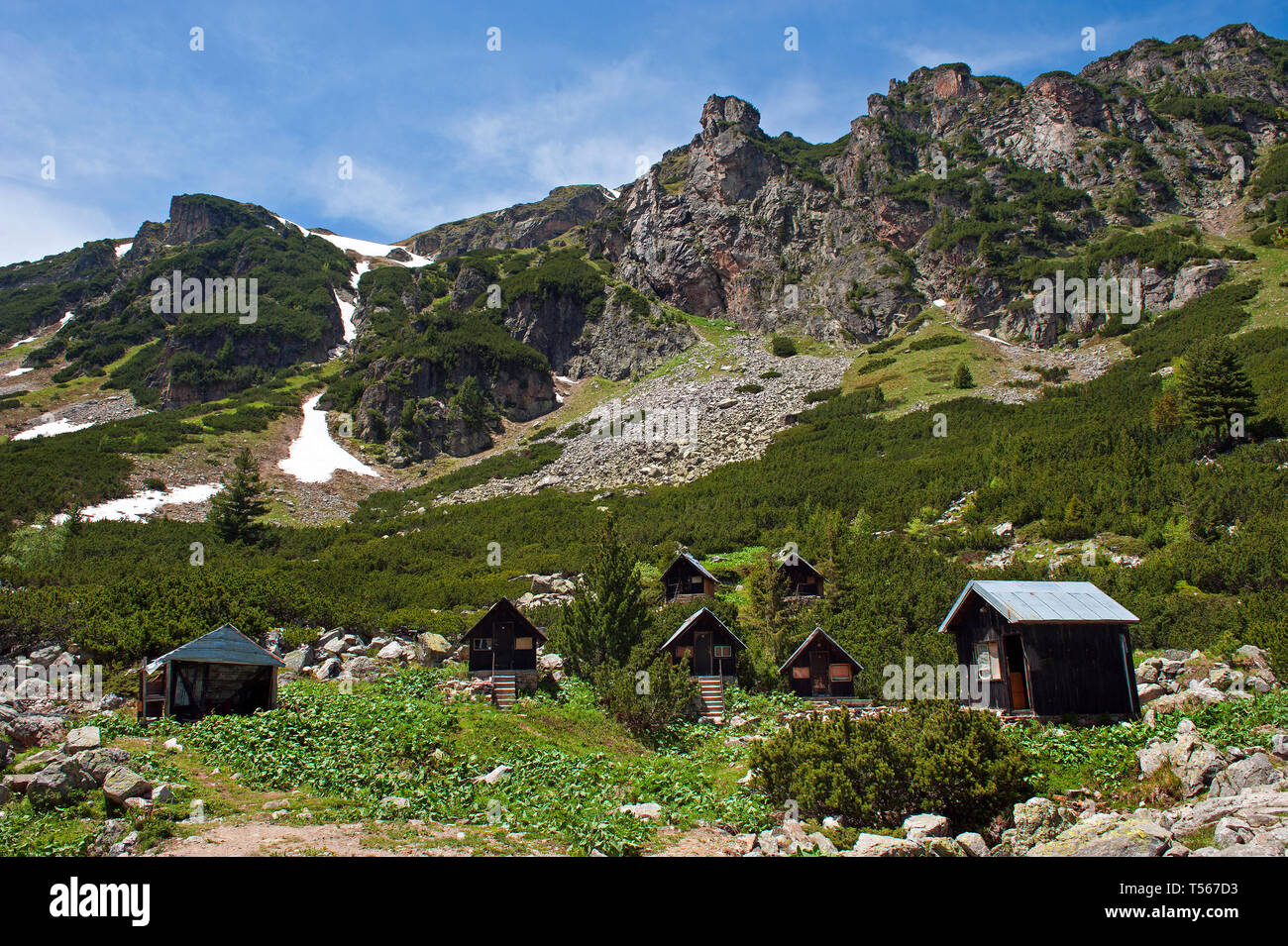 Rila Gebirge/Südwesten Bulgarien: Wandern Region Malyovitsa Stockfoto