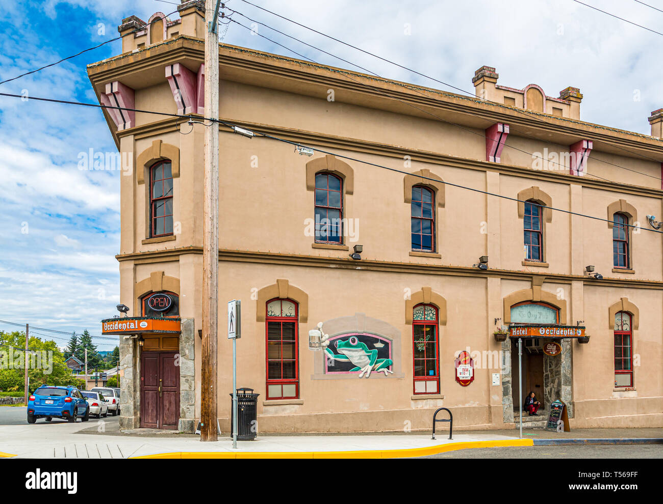 Die Occcidental Bar in Nanaimo Stockfoto