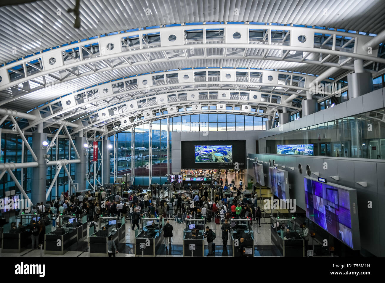 SJO Flughafen Costa Rica Innenansicht Stockfoto