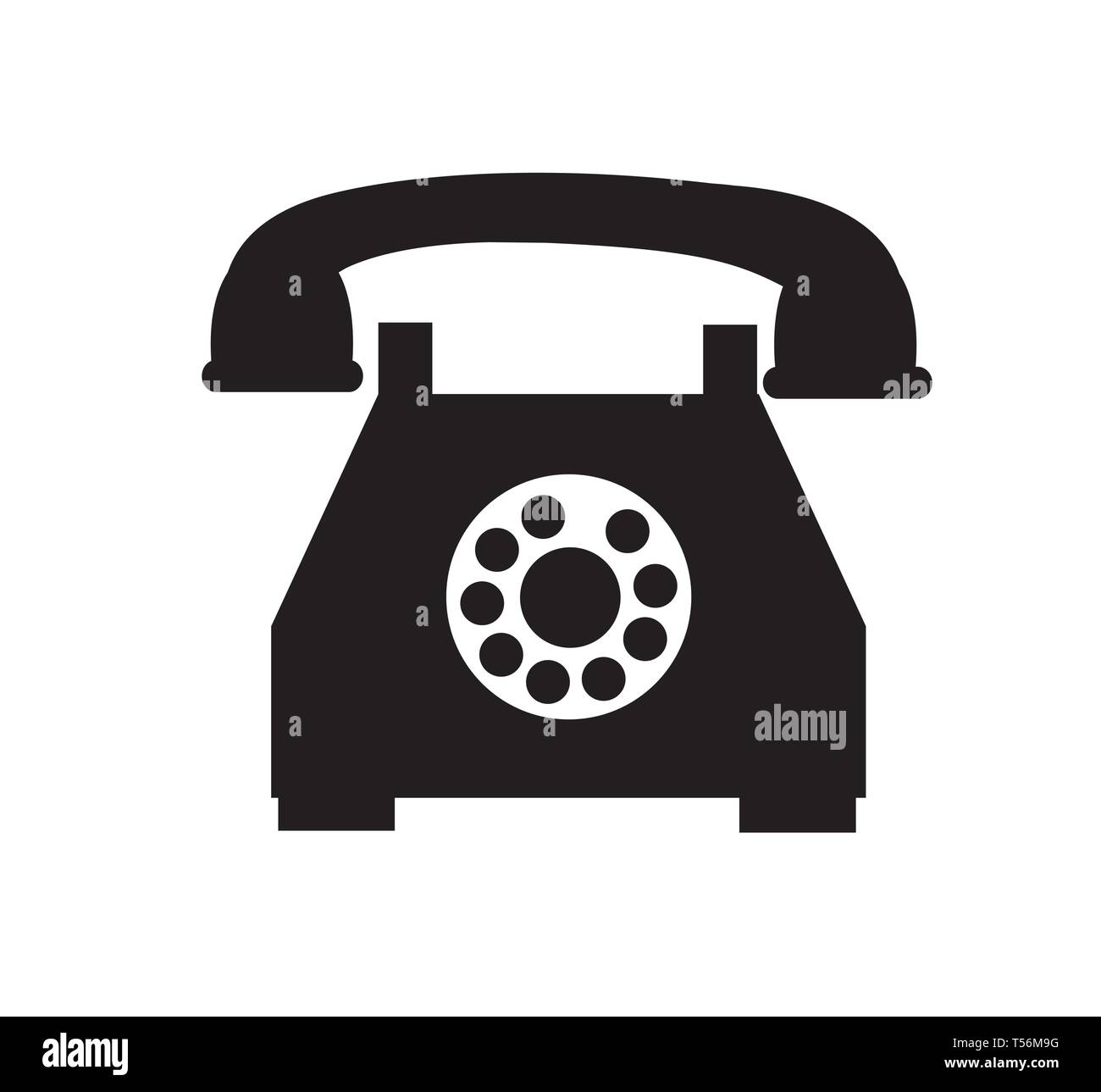 Auf das Symbol "Telefon" Vector Illustration Stock Vektor