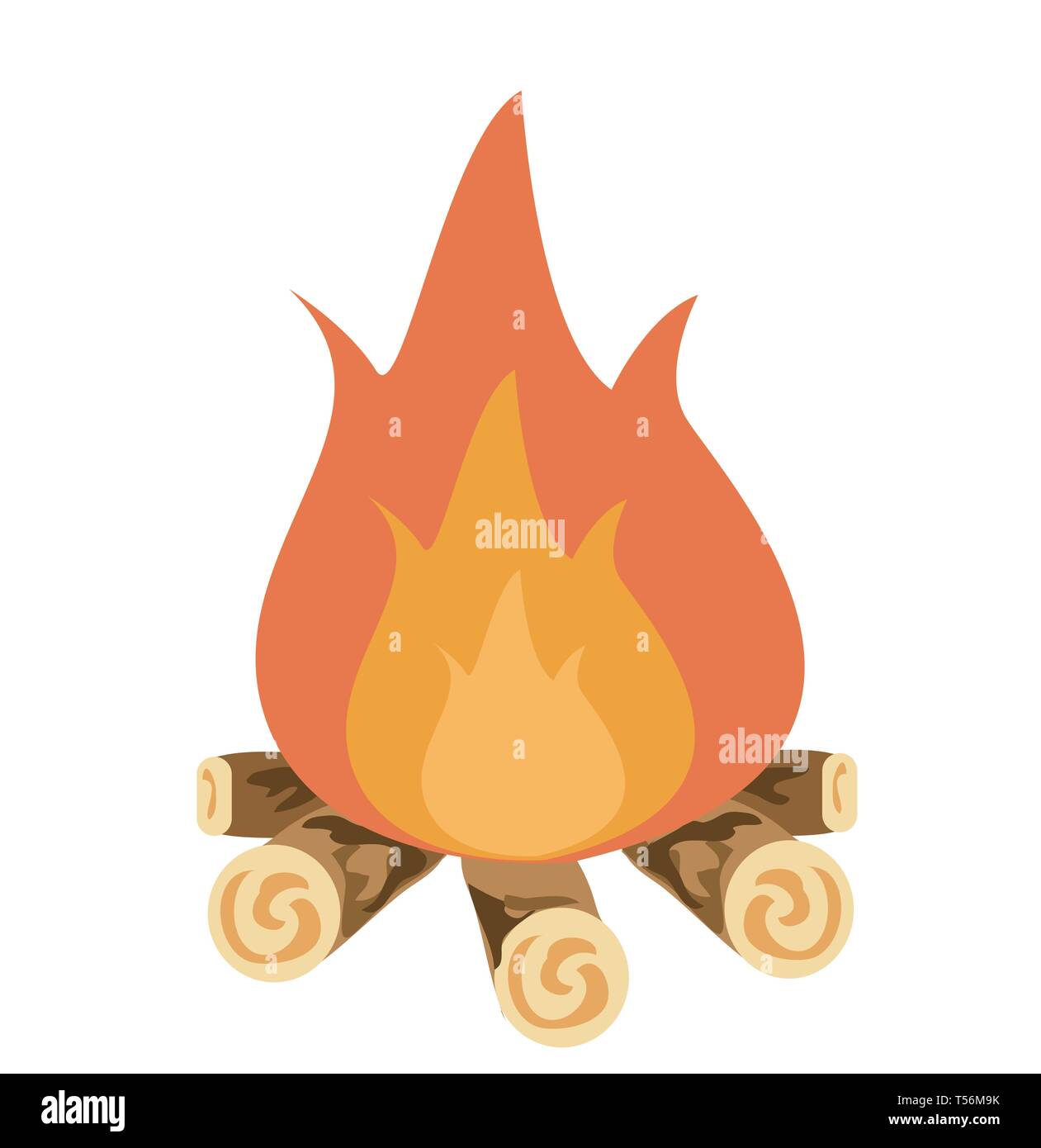 Lagerfeuer Vektor icon Abbildung Stock Vektor