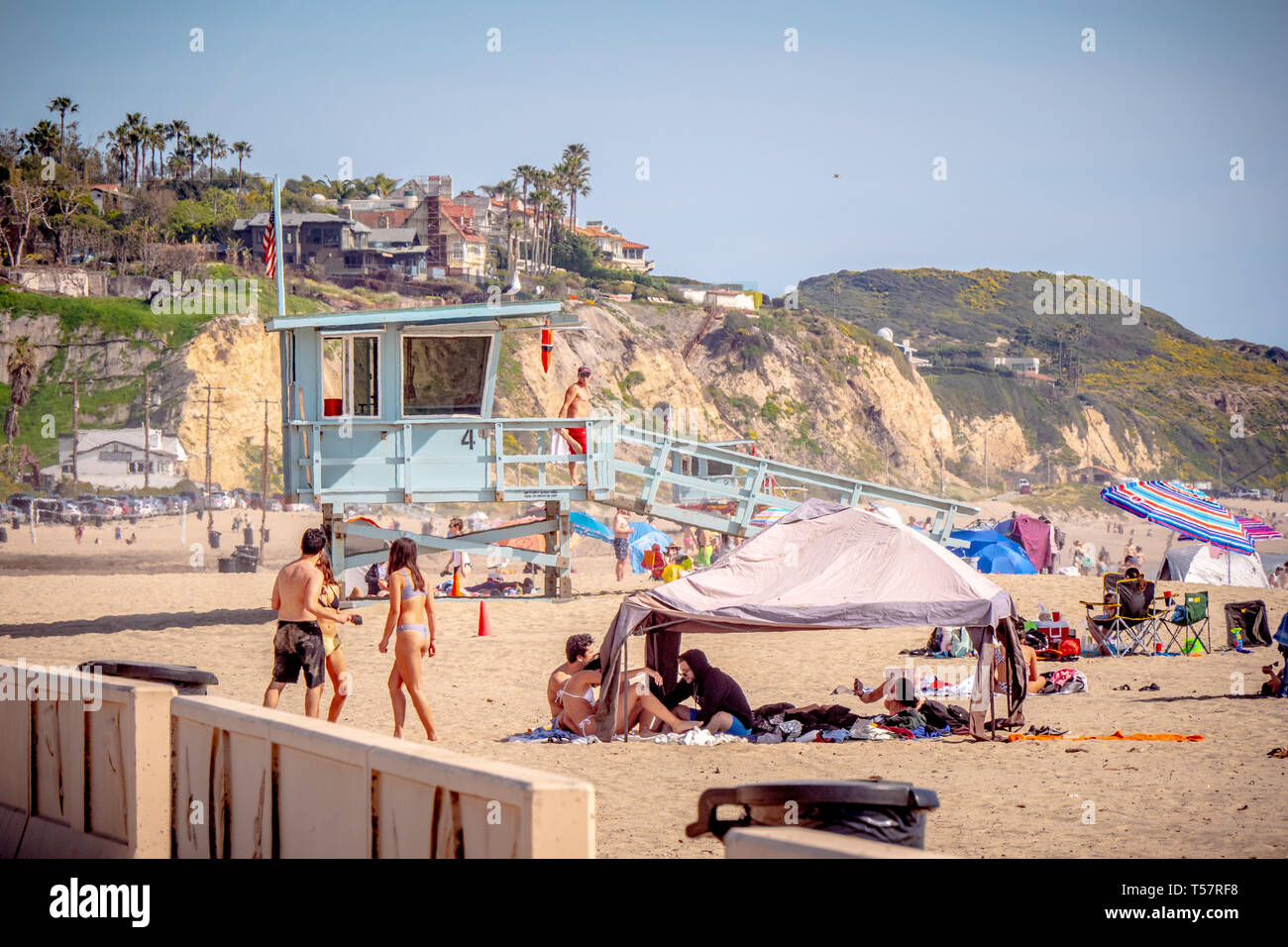 Zuma Beach In Malibu Malibu Usa 29 Marz 2019 Stockfotografie Alamy