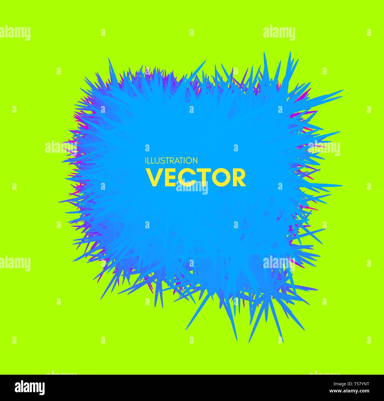 Der Rahmen besteht aus chaotischen Linien. 3d abstract Vector Illustration. Design Template mit Platz für Text. Moderne Muster. Stock Vektor
