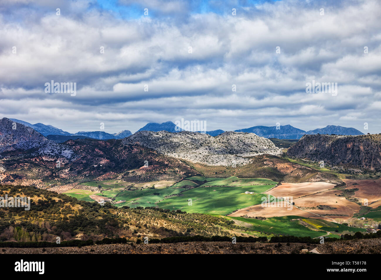 Andalusien Landschaft im südlichen Spanien Stockfoto
