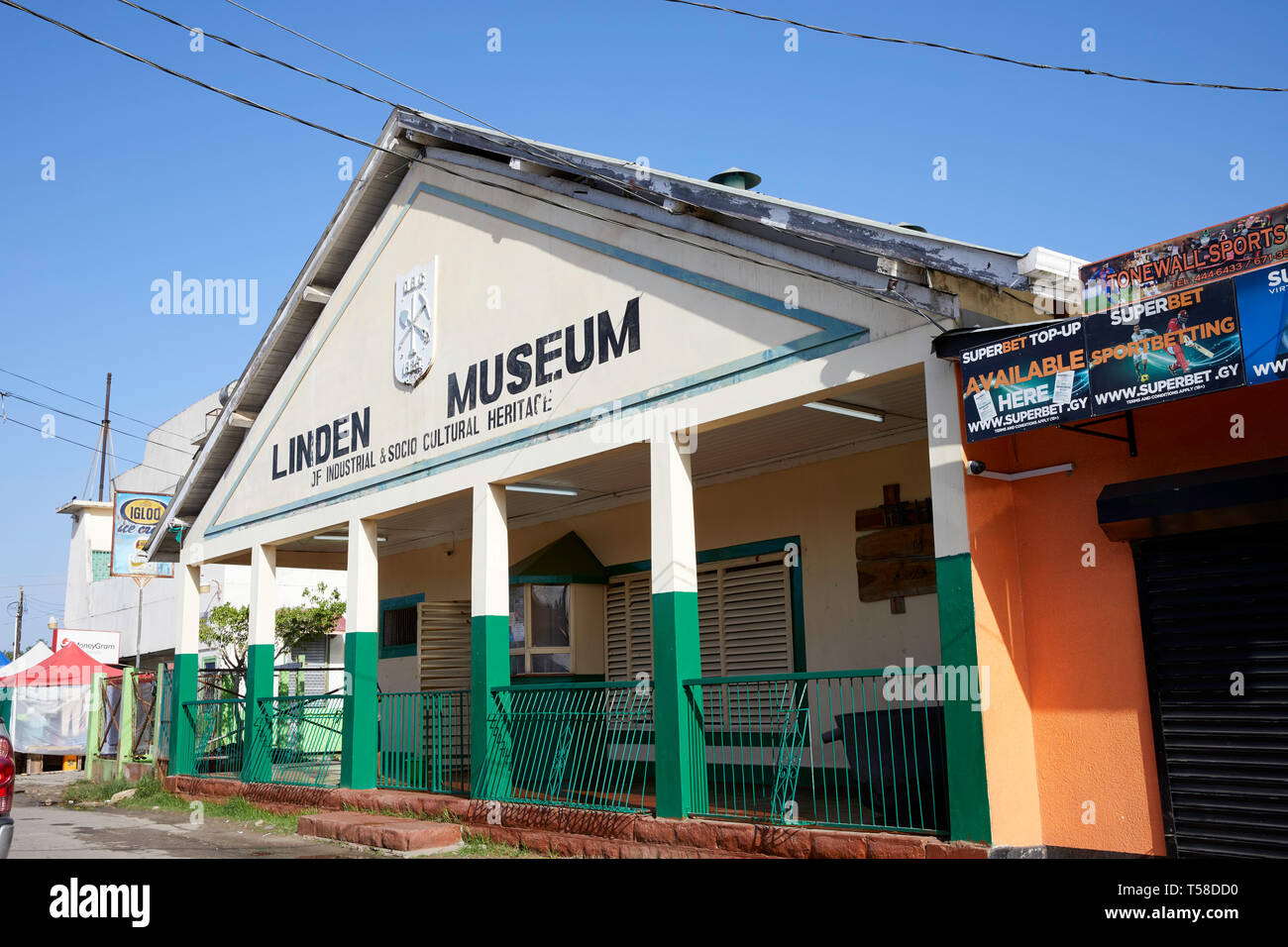 Linden Museum für Industrie- & Sozio kulturellen Erbes in Linden Guyana Südamerika Stockfoto