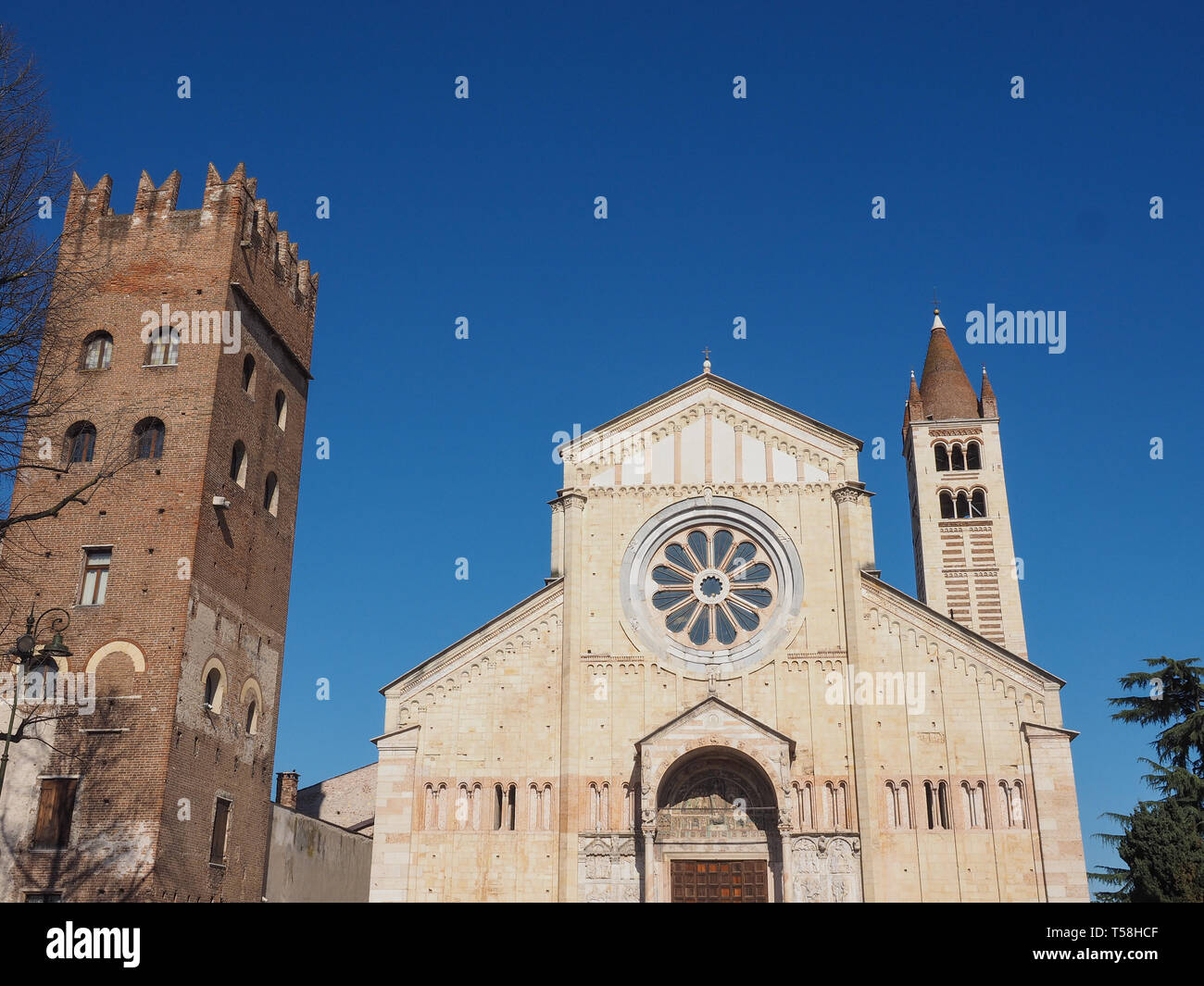 Basilica di San Zeno (aka San Zeno Maggiore oder San Zenone) in Verona