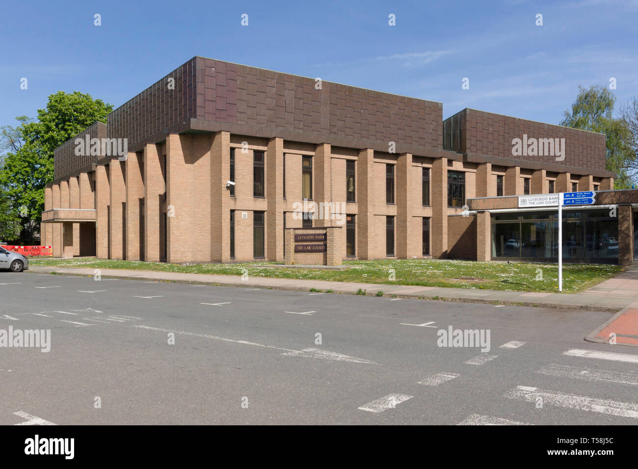 Wrexham County und Familienrecht Gericht Gebäude in Bodhyfryd Wrexham Wales Stockfoto