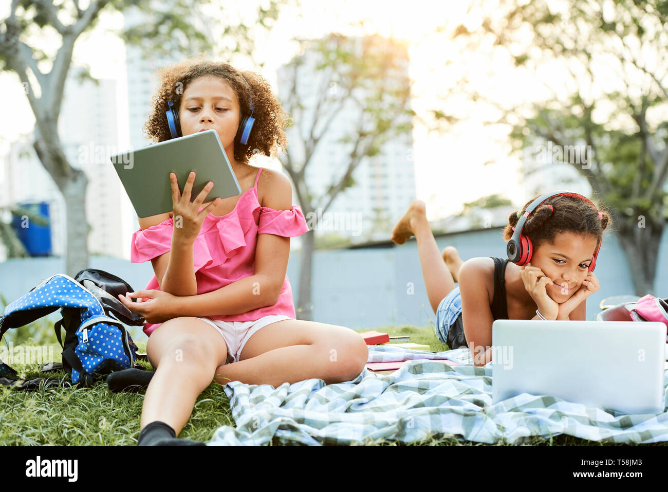 Online Bildung für Jugendliche Stockfoto