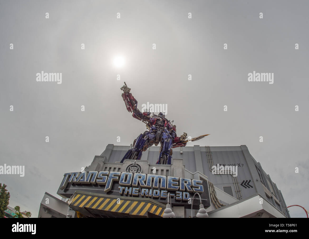 Transformatoren Attraktion in den Universal Studios Theme Park in Orlando, Florida, USA Stockfoto