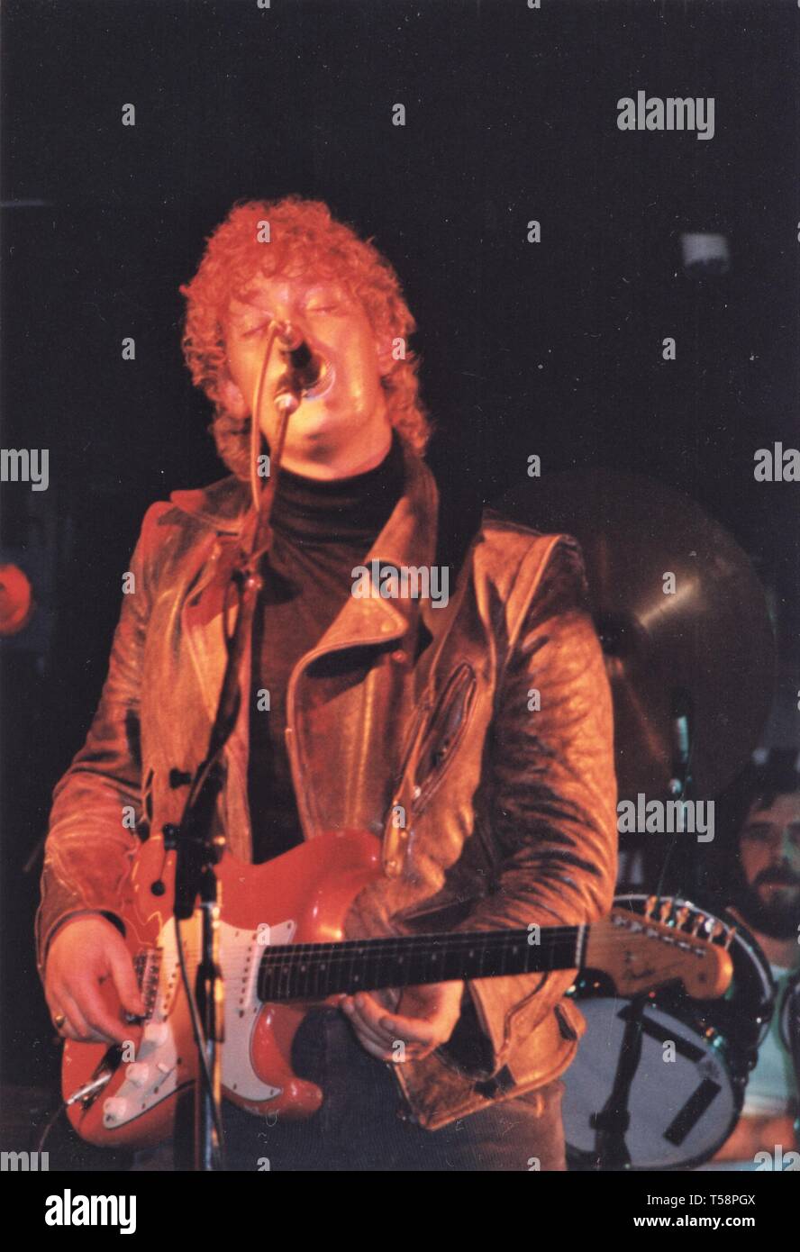 Chris Rea Live at Dingwalls, Kingston upon Hull, UK. 11. März 1983 Stockfoto