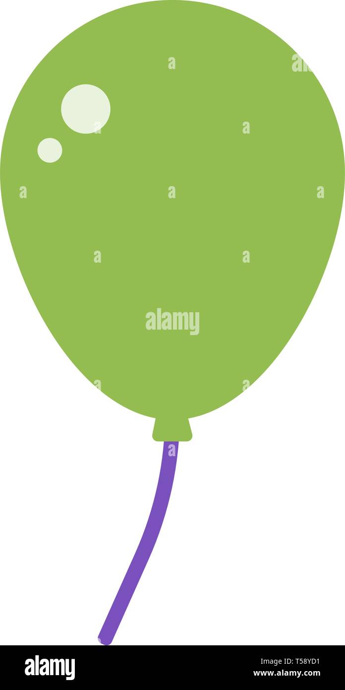 Ballon vector Flachbild Symbole, Dekoration Vector Illustration Stock Vektor