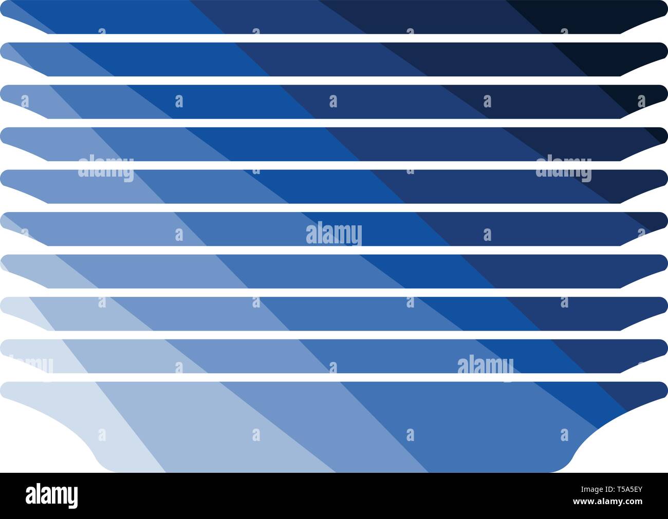 Platte Symbol stack. Flache Farbgestaltung. Vector Illustration. Stock Vektor